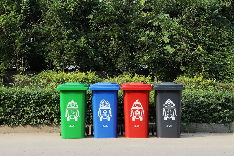 240L鍍鋅鋼板垃圾桶